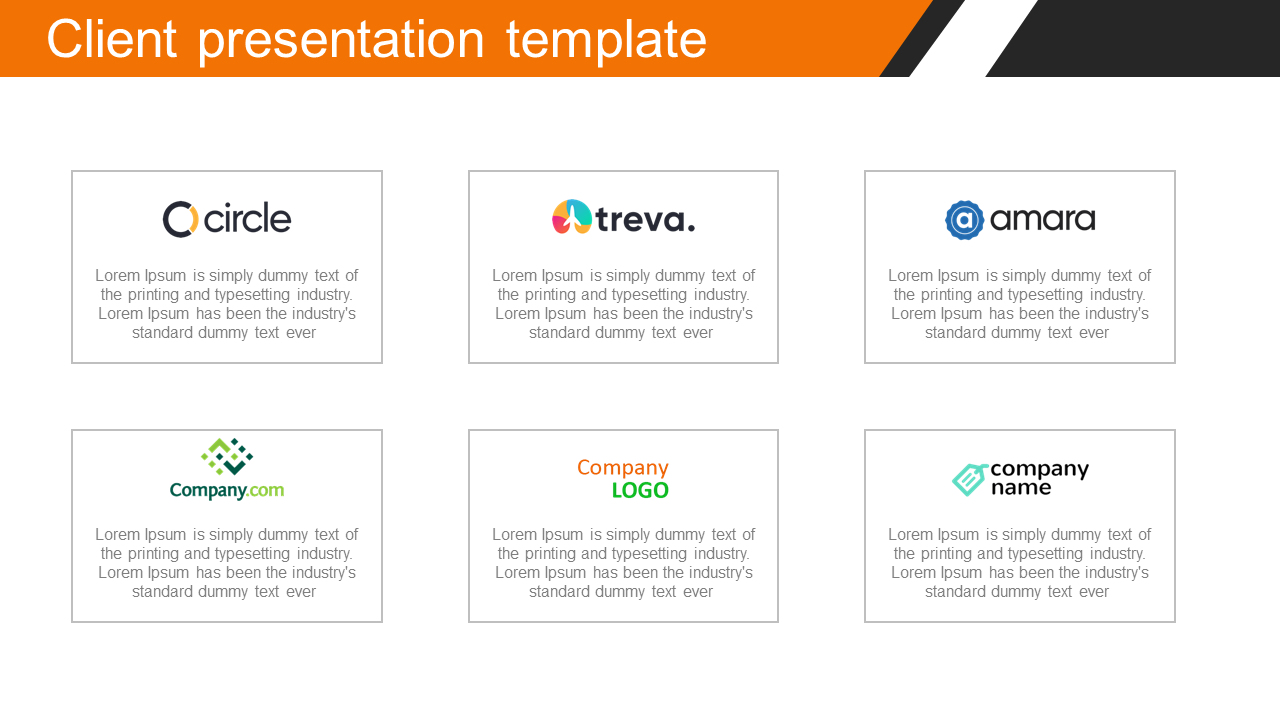 Find the Best Collection of Client Presentation Template